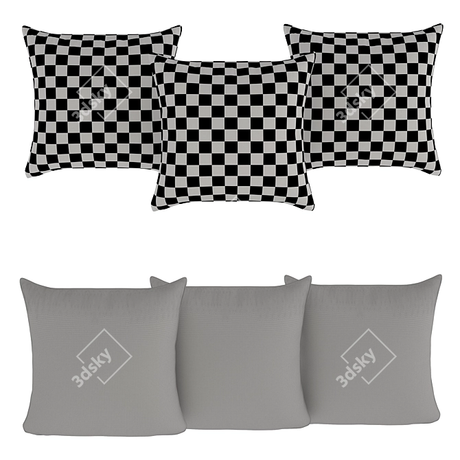 Squid Game Pillow Set: Deadly Comfort 3D model image 2