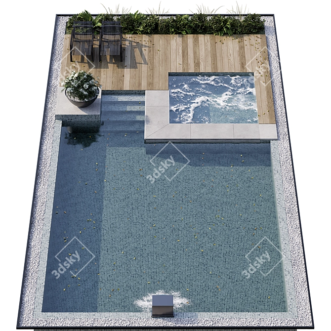 Modern Pool Design | 3D Model 3D model image 3