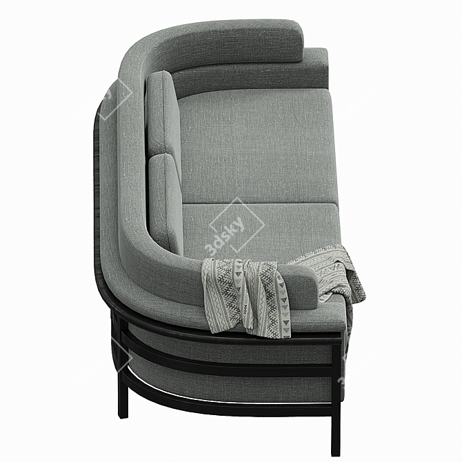Modern Elegance: Contempo Sofa 3D model image 4