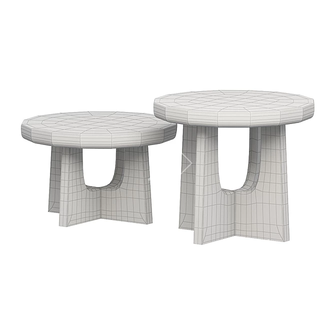 Minimalist Nara Coffee Table 3D model image 2