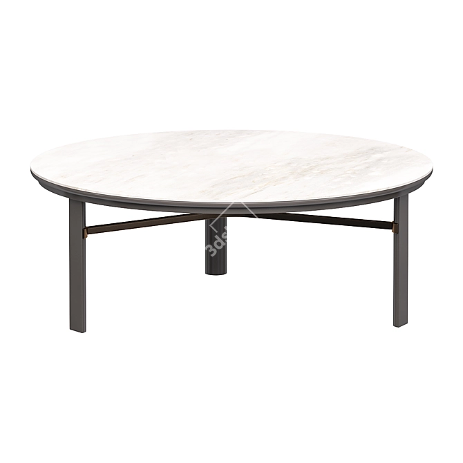 Sleek Minotti DAN Table 3D model image 1