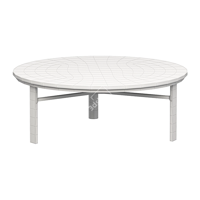 Sleek Minotti DAN Table 3D model image 2