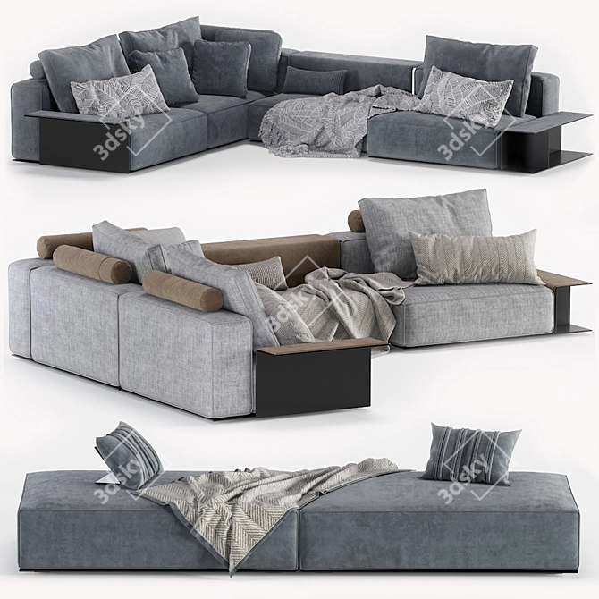 Poliform Westside Modular Sofa - Modern Design 3D model image 5