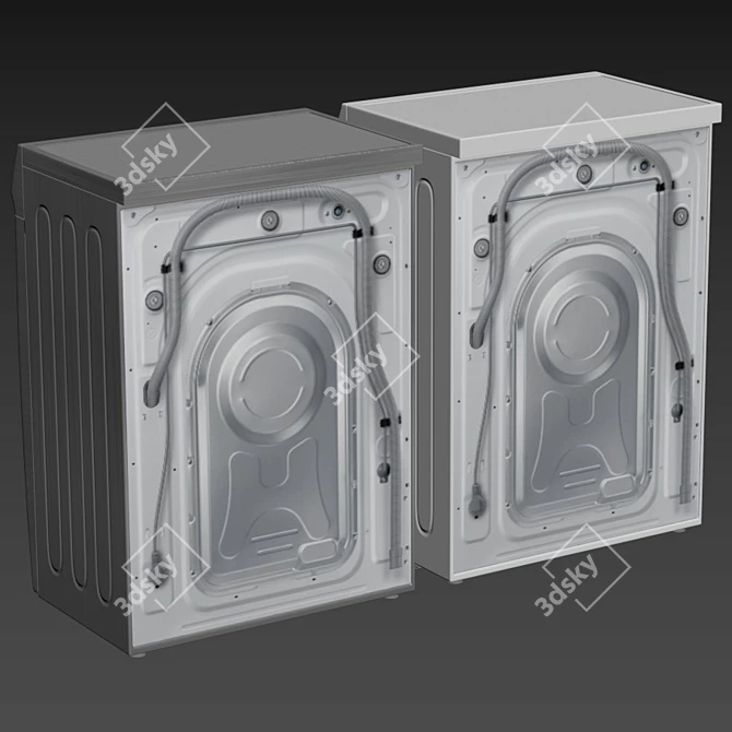 Samsung WW5100R Front Load Washing Machine 3D model image 6