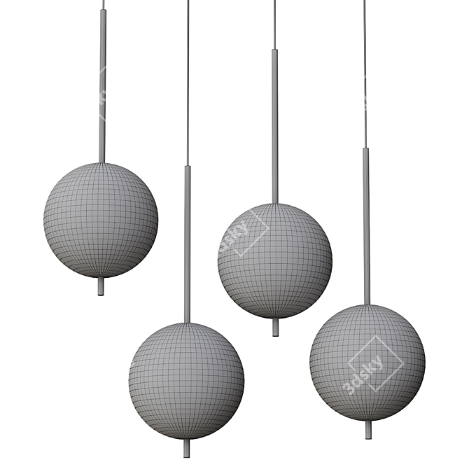 Modern Kandinsky Pendant Lamp 3D model image 2