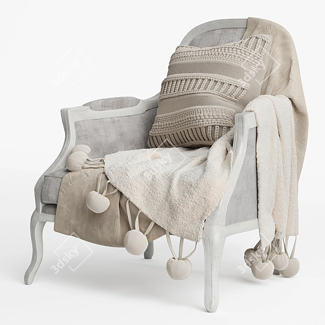 Kusk Desondo Chair: Stylish and Comfortable 3D model image 2