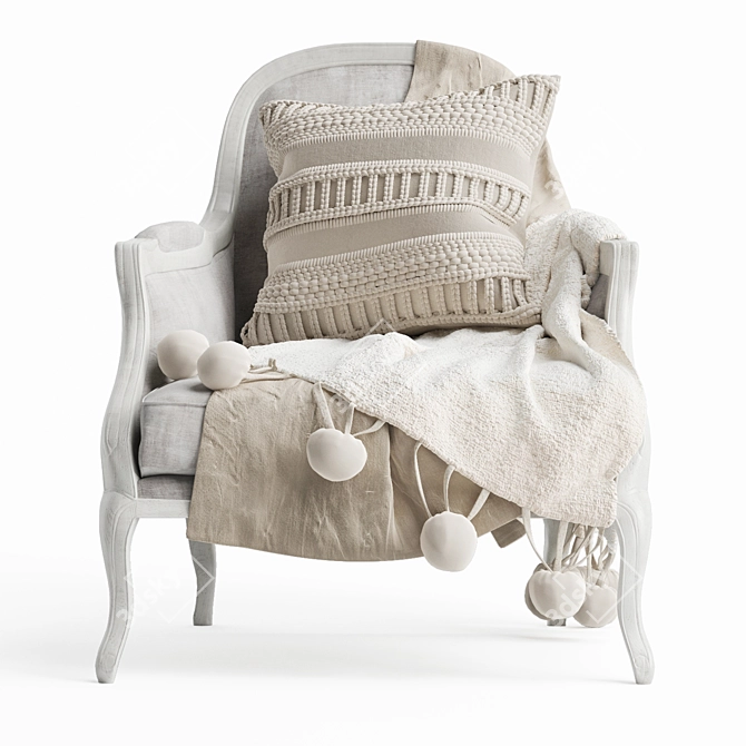 Kusk Desondo Chair: Stylish and Comfortable 3D model image 3