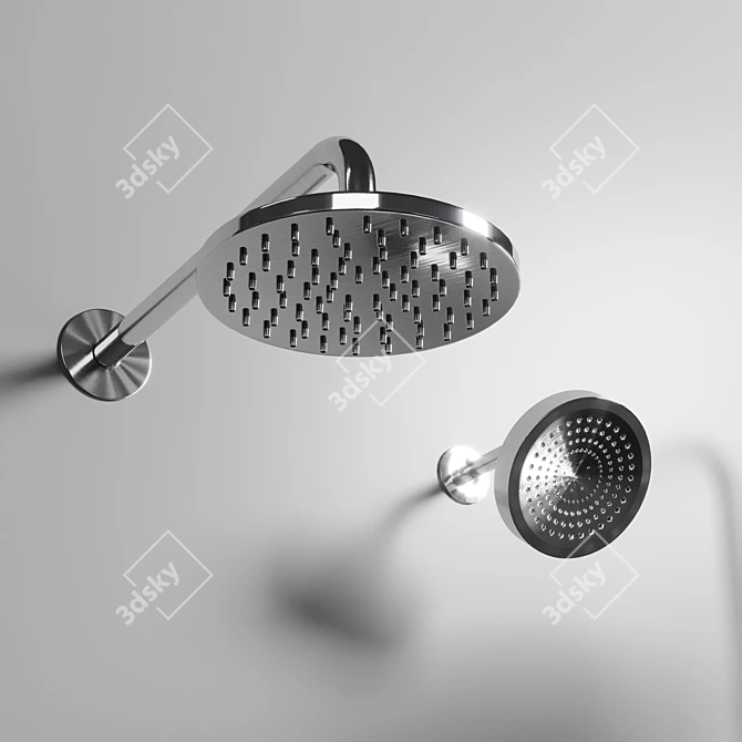 Smesiteli Bagnolux Steel Bathroom Faucet & Shower 3D model image 4