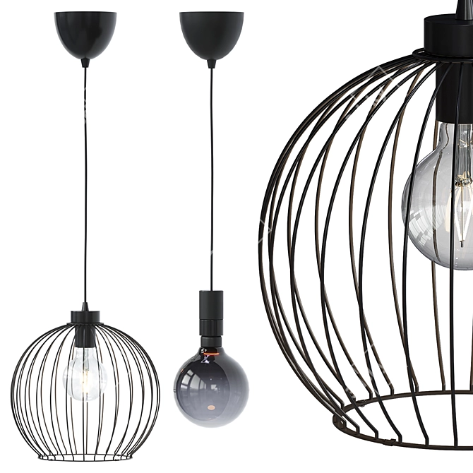 IKEA Grindfallet Molnart Pendant 3D model image 6