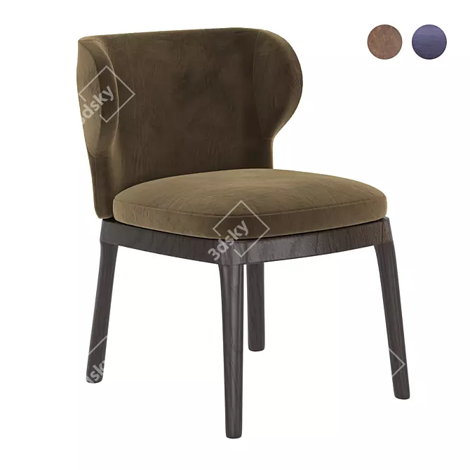 Bonaldo Joy Chair: Sleek & Compact 3D model image 1