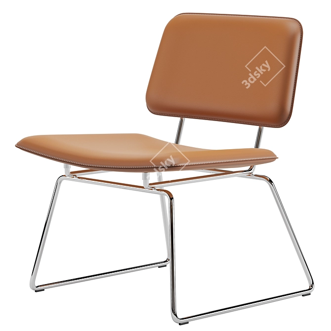 Flexform Echoes SH Armchair 3D model image 7
