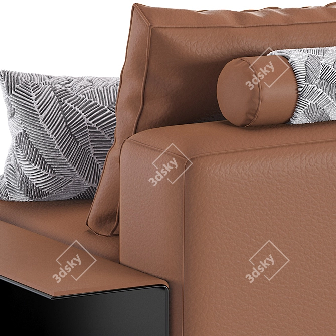 Elegant Westside Poliform Modular Sofa 3D model image 4