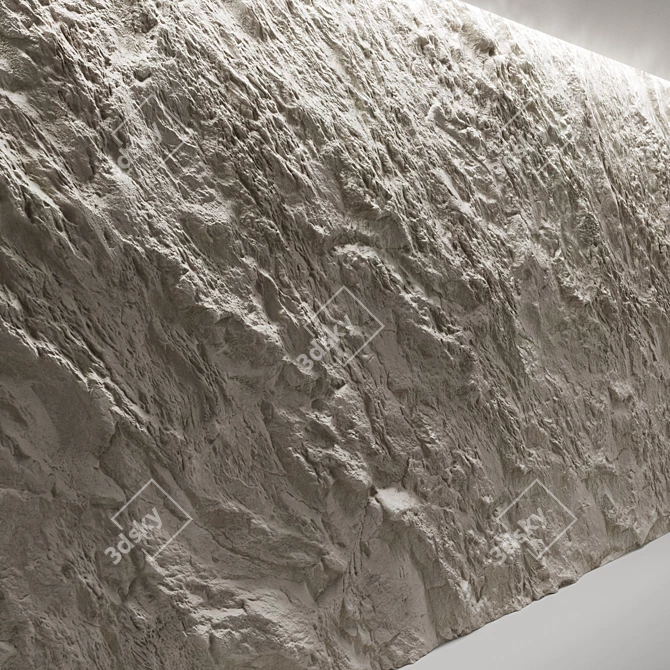 Premier Stone Wall: High-quality Material & Textures 3D model image 2