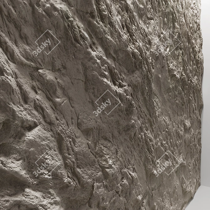 Premier Stone Wall: High-quality Material & Textures 3D model image 3