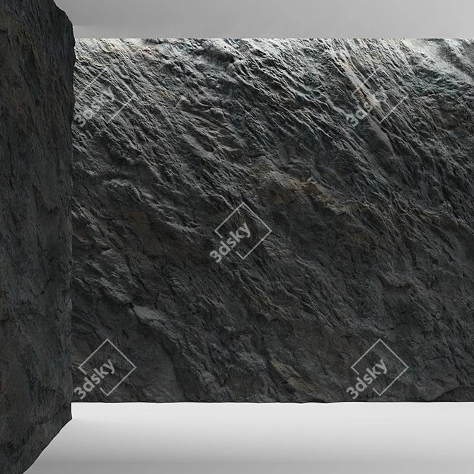 Premier Stone Wall: High-quality Material & Textures 3D model image 4