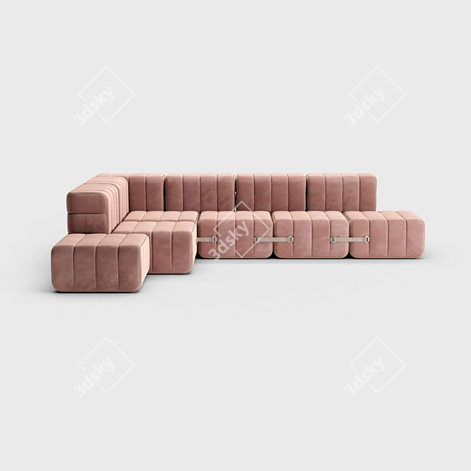 Modular Sofa System Curt - 12 Modules 3D model image 3