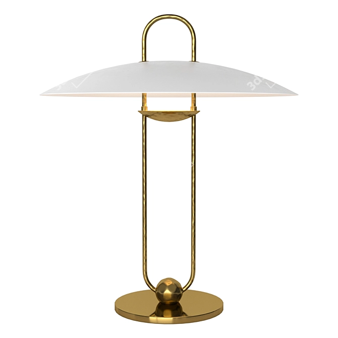 Sculpted Elegance: Ralph Lauren Home Lamp 3D model image 2