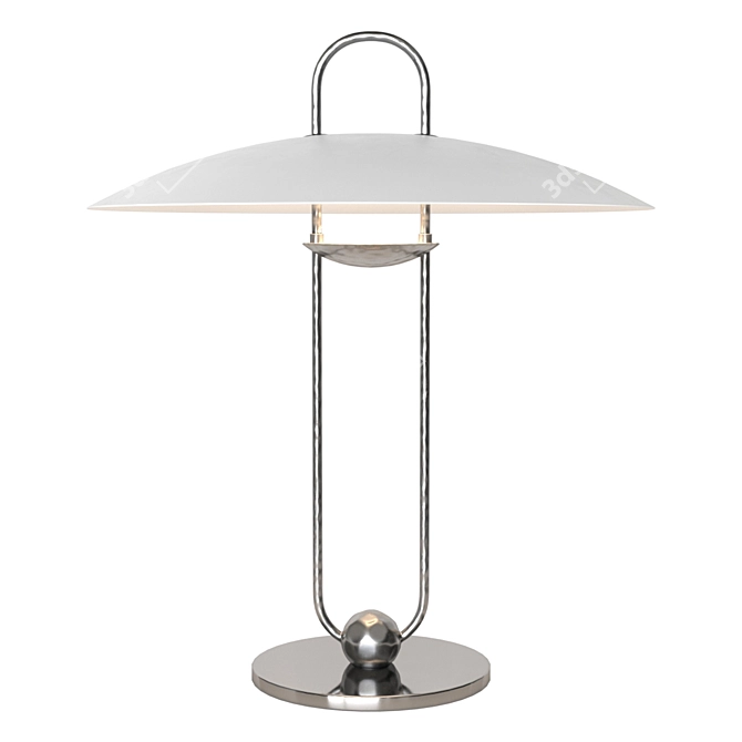 Sculpted Elegance: Ralph Lauren Home Lamp 3D model image 3