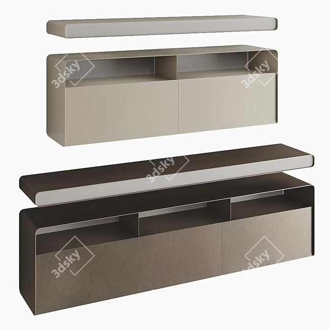 Modular Elegance: FLOU FOGLIO 2022 3D model image 11