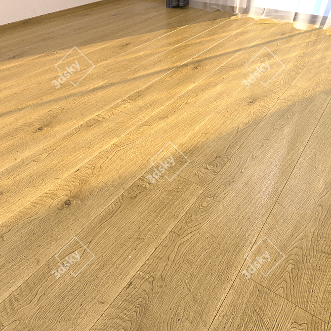 Anticato Cognac Parquet: Elegant Flooring with HD Textures 3D model image 1