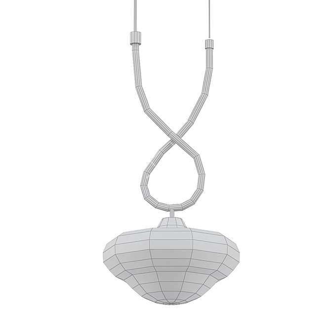 Elegant Yolanda Pendant Light 3D model image 2