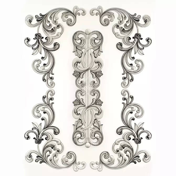 Elegant Decorative Ornament 3D model image 7