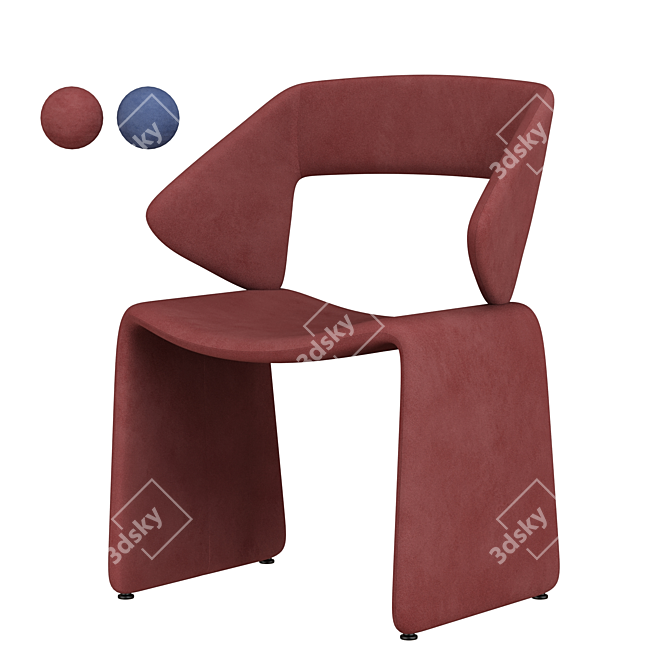 Elegant Suit Chair by Artifort 3D model image 1