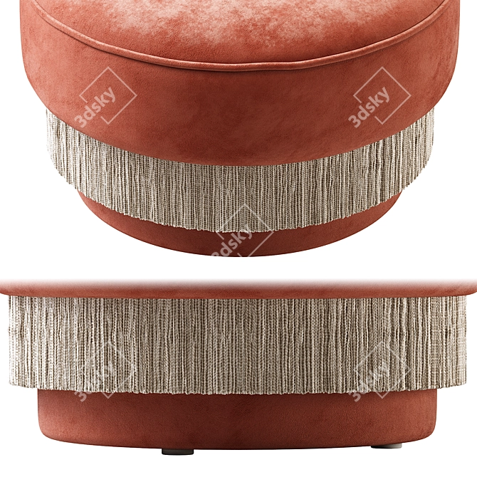 Elegant Ottoman Delight 3D model image 2