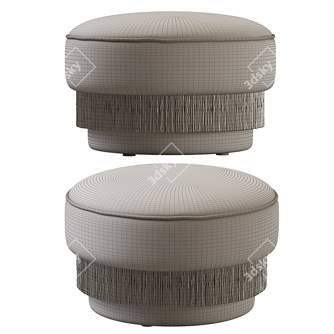 Elegant Ottoman Delight 3D model image 7