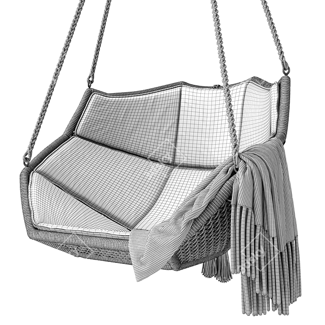 Elevate Your Space: NOZOMU Hanging Chair 3D model image 7