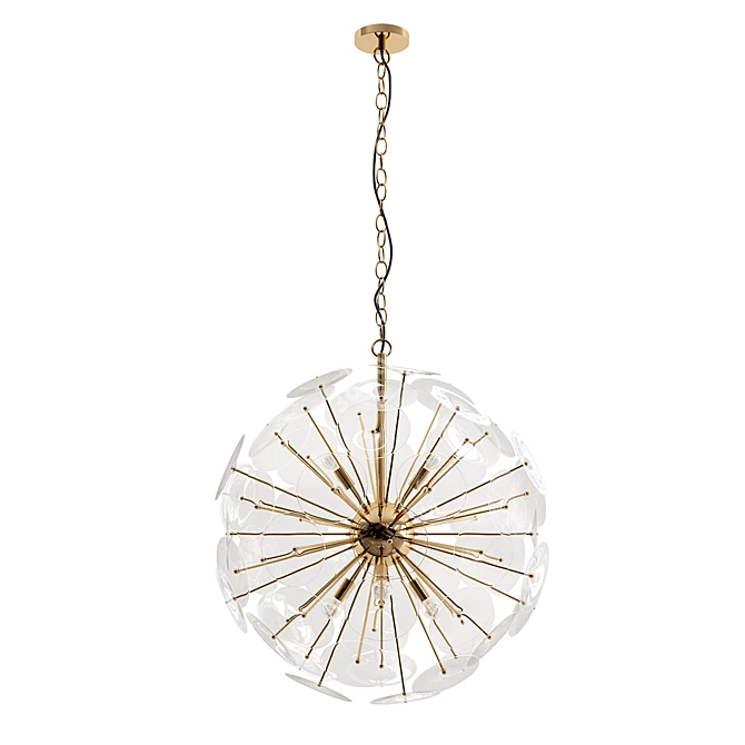 Dazzling Dandelion Chandelier 3D model image 1