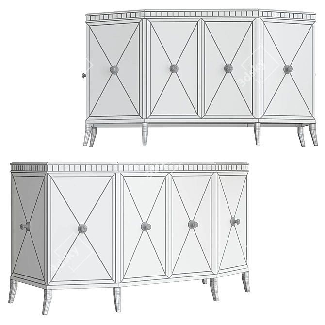 Stylish Comoda for Any Space 3D model image 2