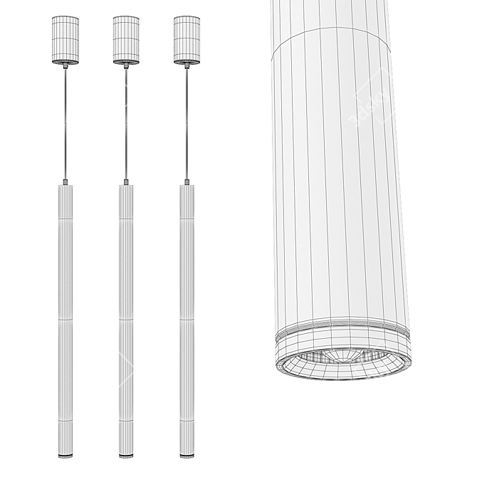 Stitch: Modern Design Lamp 3D model image 2