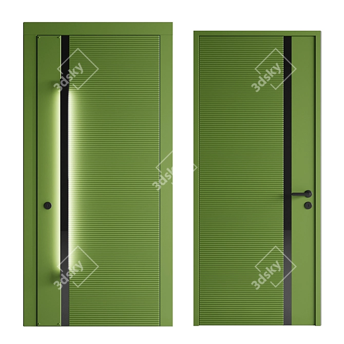 Versatile Entrance and Interior Door 3D model image 4