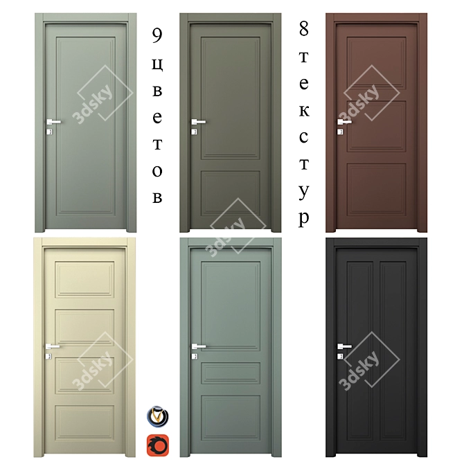 NEO CLASSIC Interior Doors (Holz) 3D model image 1