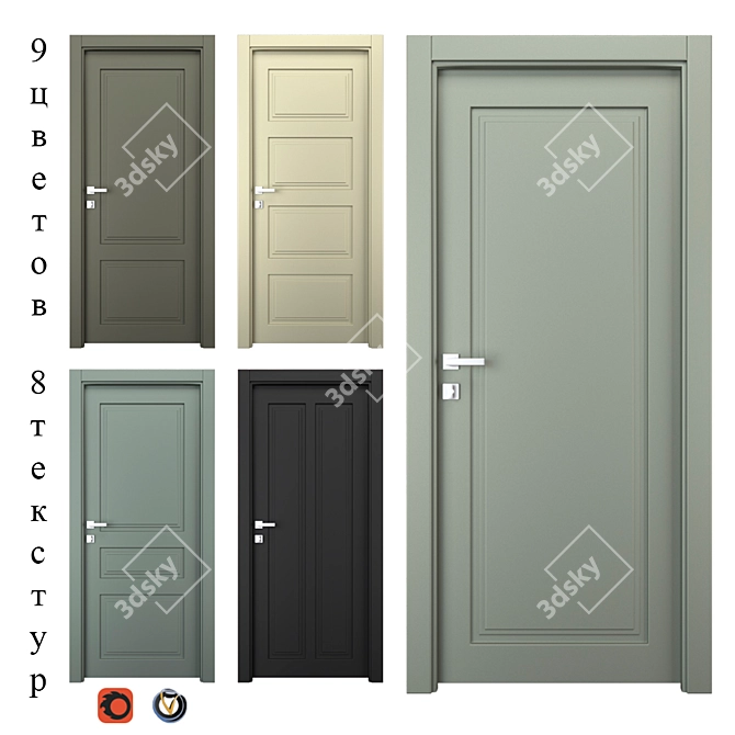 NEO CLASSIC Interior Doors (Holz) 3D model image 4