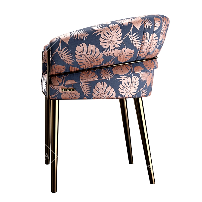 Elegant Aminta Armchair 3D model image 2