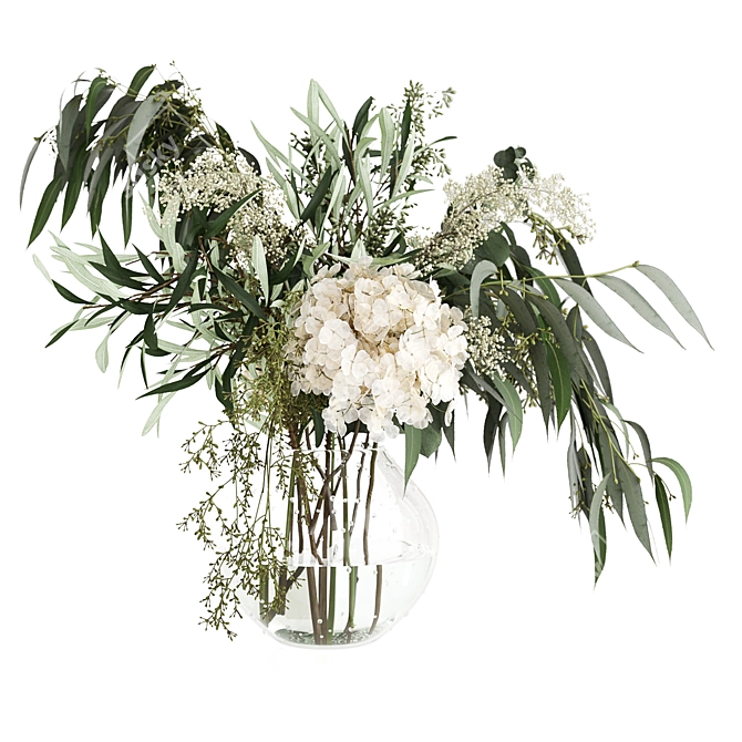 Elegant Floral Arrangement: Bouquet 09 3D model image 3