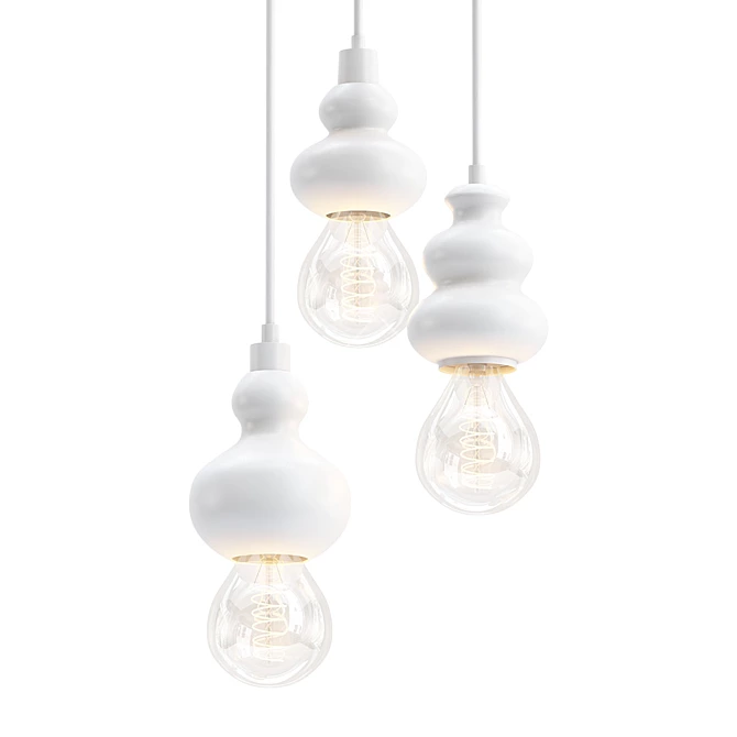 Elegant Pendant Light: F-Promo Bibili 3D model image 1