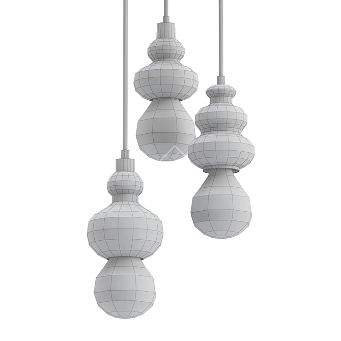 Elegant Pendant Light: F-Promo Bibili 3D model image 2
