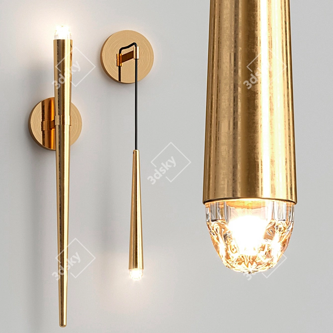 Elegant Stylus Lighting: Illuminate with Style! 3D model image 1