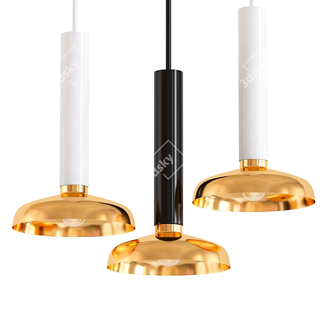 Scandinavian Style Pendant Light 3D model image 1