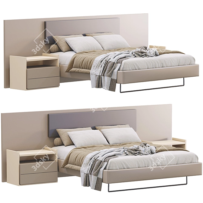 Elegant Jesse Bed: My Love 3D model image 1