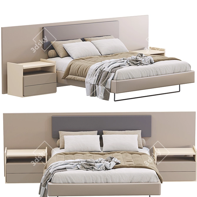 Elegant Jesse Bed: My Love 3D model image 3