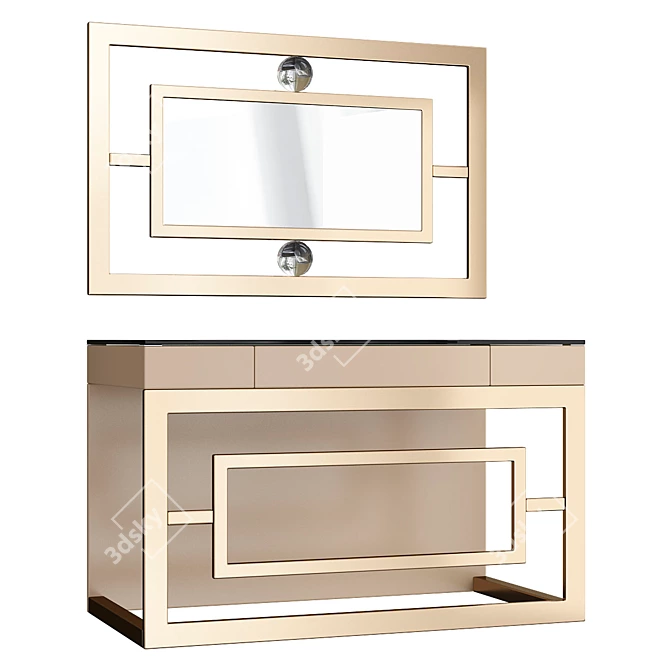 Avian Console Table: A Bird-inspired Masterpiece 3D model image 1