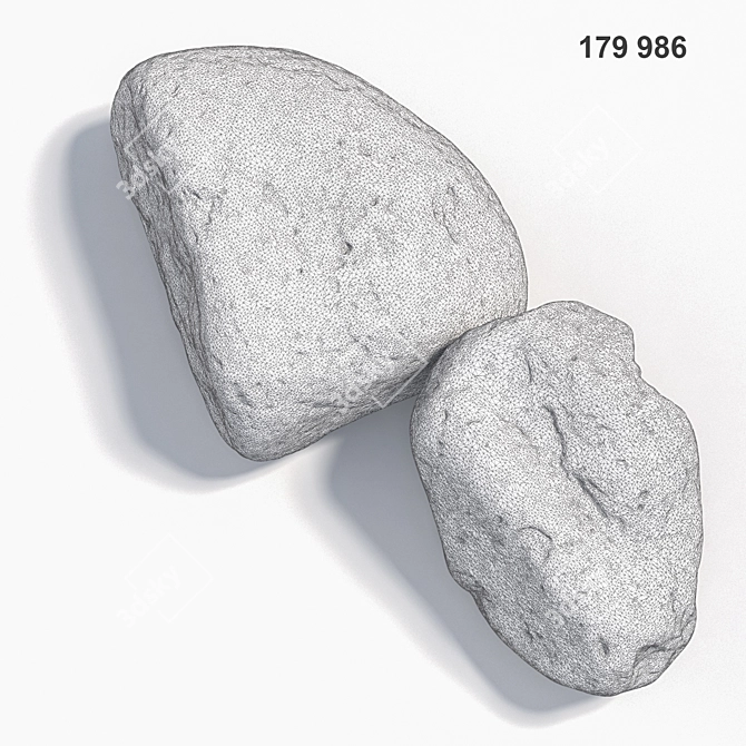 360° Scanned Stone Textures 3D model image 3