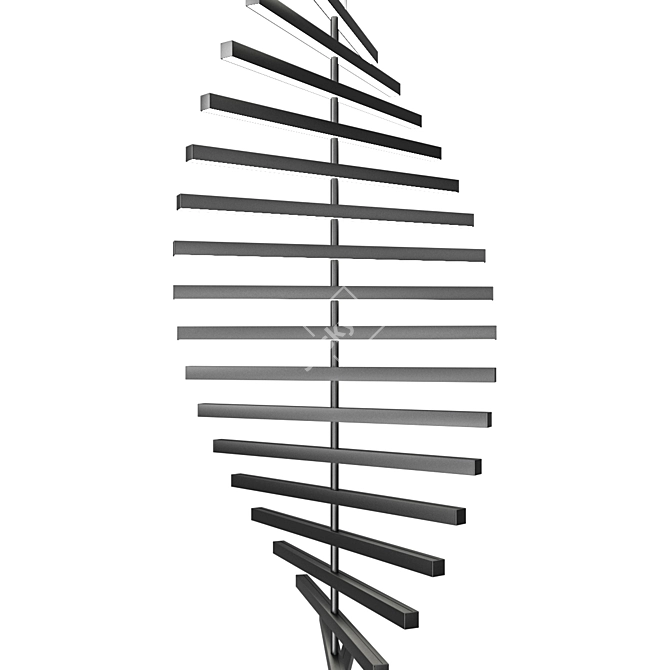 Title: Dynamic Wave Pendant Light 3D model image 4