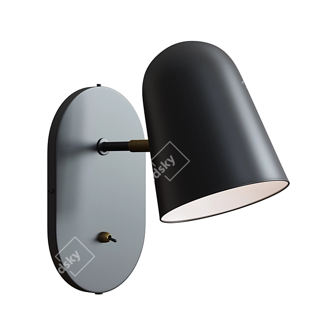 Bolia Bureau Minimalist Wall Lamp 3D model image 2