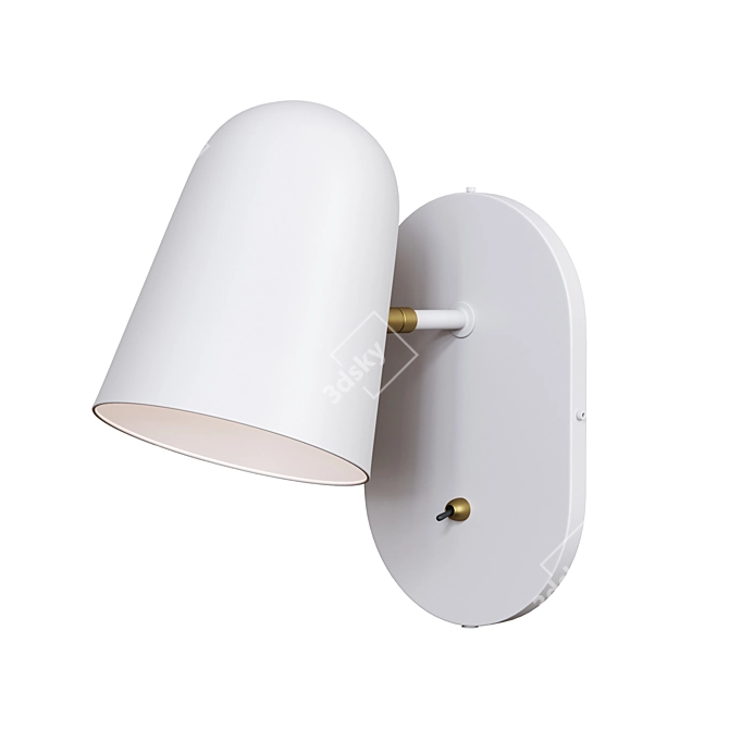 Bolia Bureau Minimalist Wall Lamp 3D model image 4