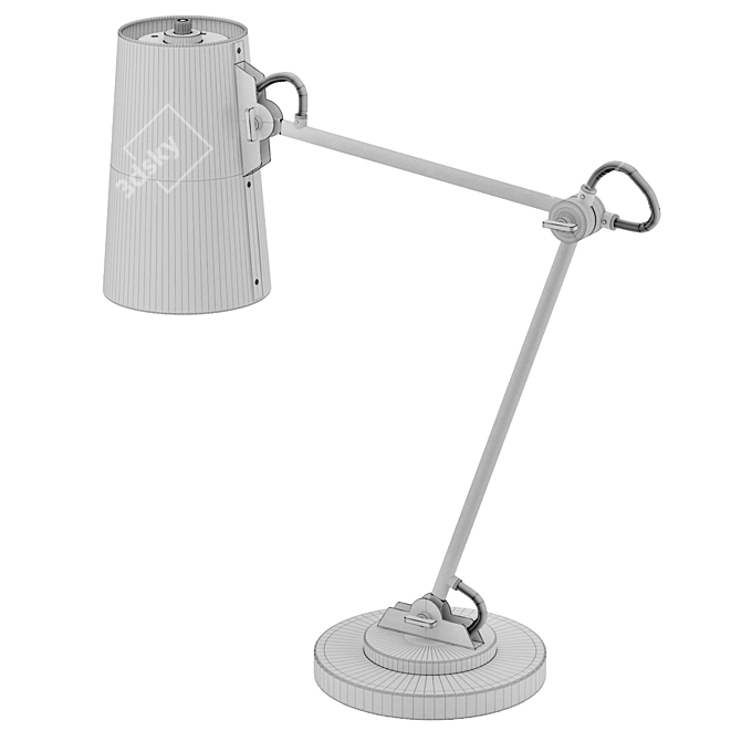 Benton Adjustable Desk Lamp: Designer Elegance 3D model image 6